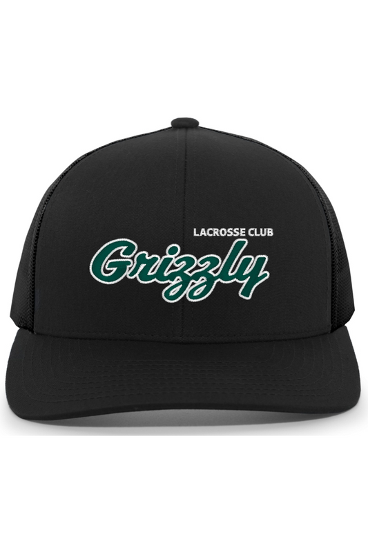 Grizzly Lacrosse Embroidered Trucker Hat