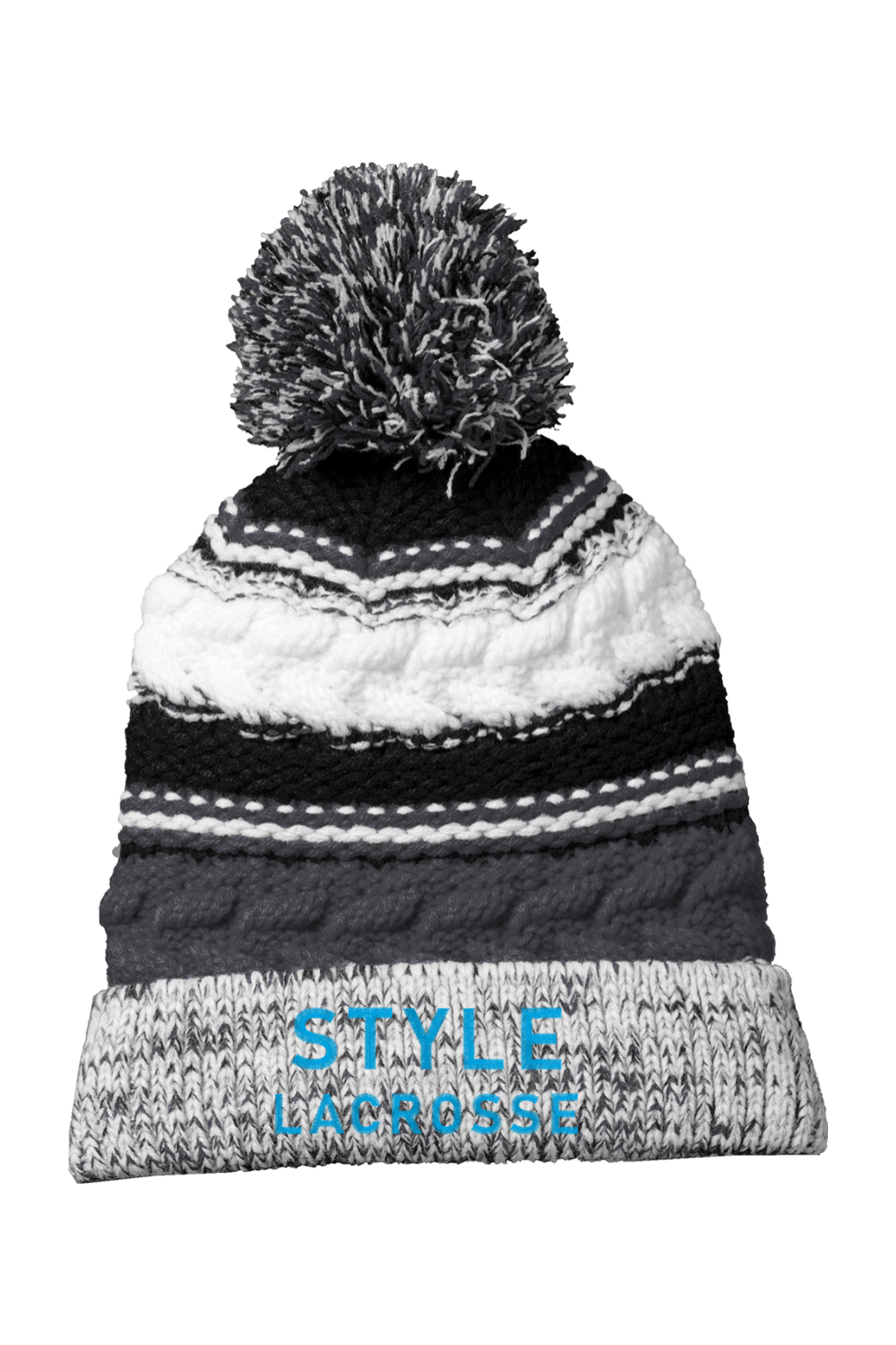 Style Lacrosse Pom Pom Team Beanie
