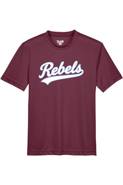Rebels Travel Baseball Youth Athletic T-Shirt