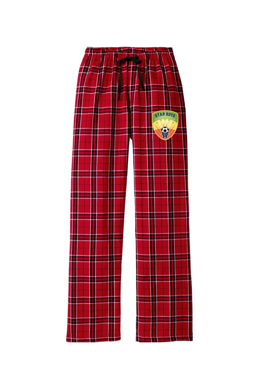 Star Boys Soccer Adult Women's Flannel Plaid Pants