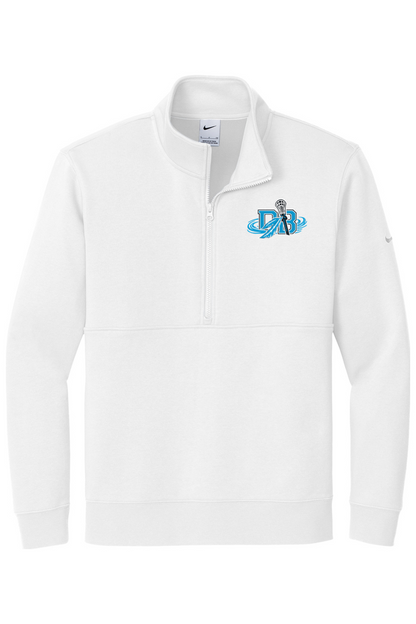 Delta Breeze Lacrosse Embroidered Nike Club Fleece Sleeve Swoosh 1/2-Zip