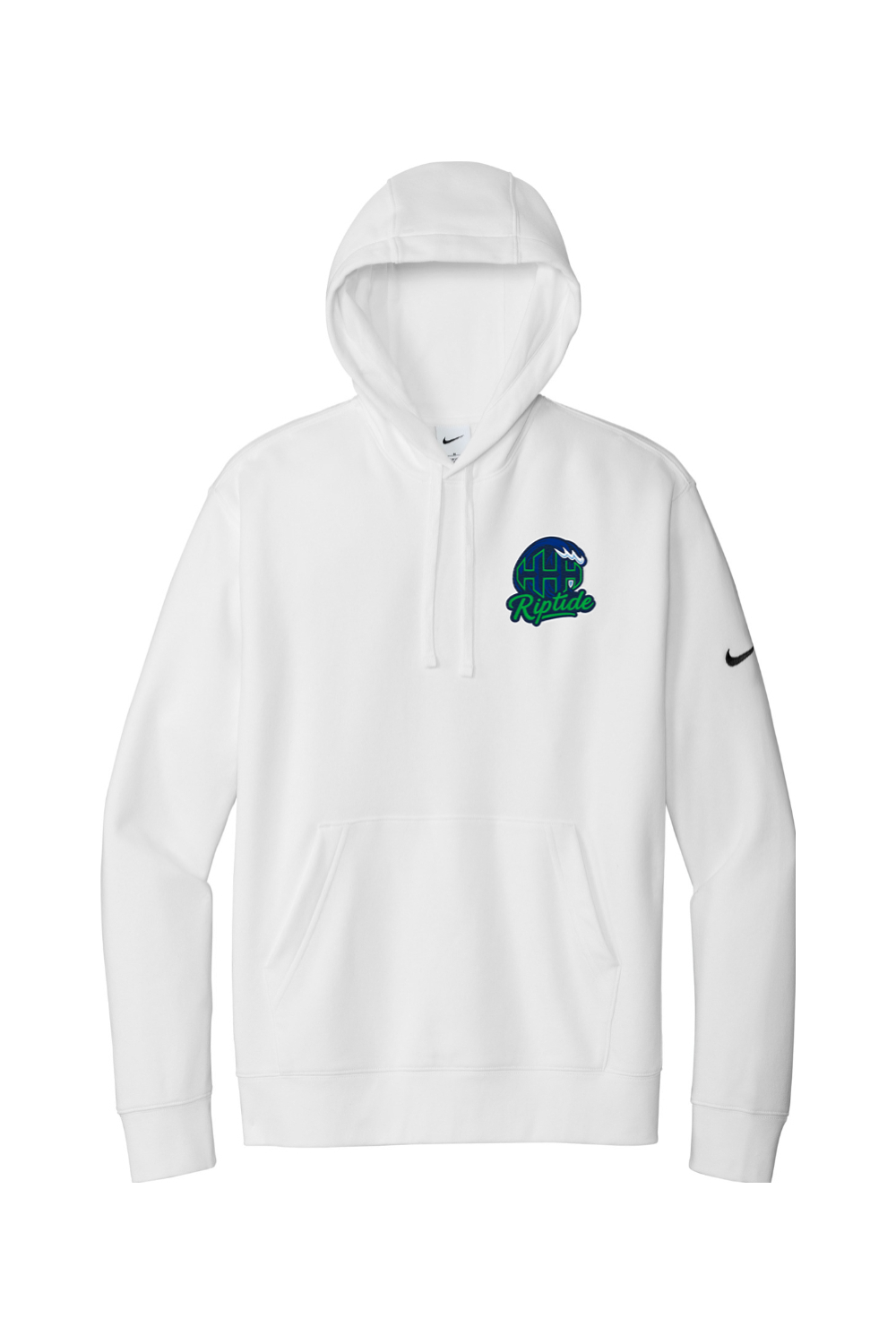 HHH Riptide Embroidered Nike Club Fleece Sleeve Swoosh Pullover Hoodie