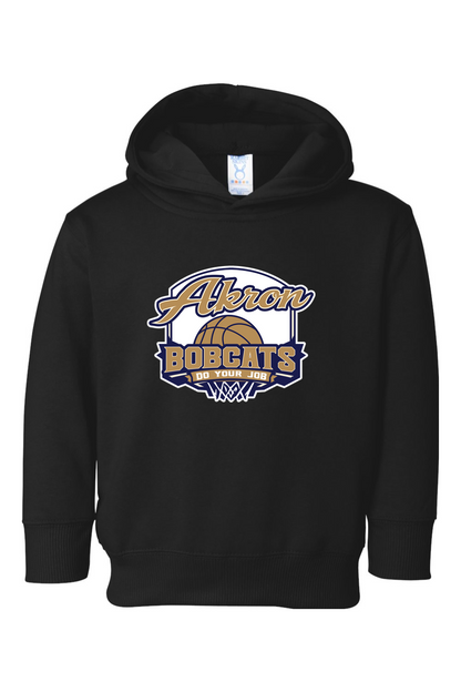 Arkron Bobcats Basketball Toddler Fleece Hoodie