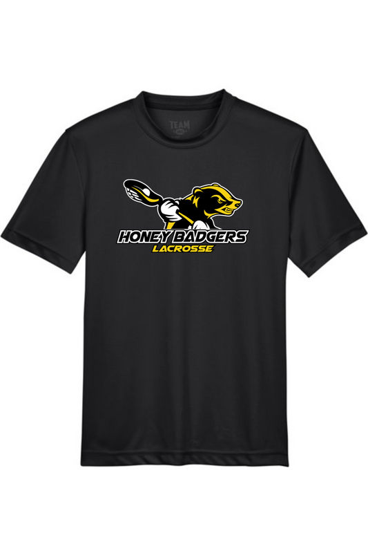 Honey Badgers Lacrosse Youth Athletic T-Shirt