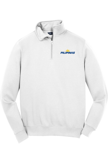 Philippines Lacrosse Adult Embroidered Quarter-Zip Pullover