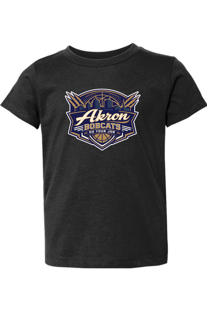 Arkron Bobcats Basketball Toddler T-Shirt