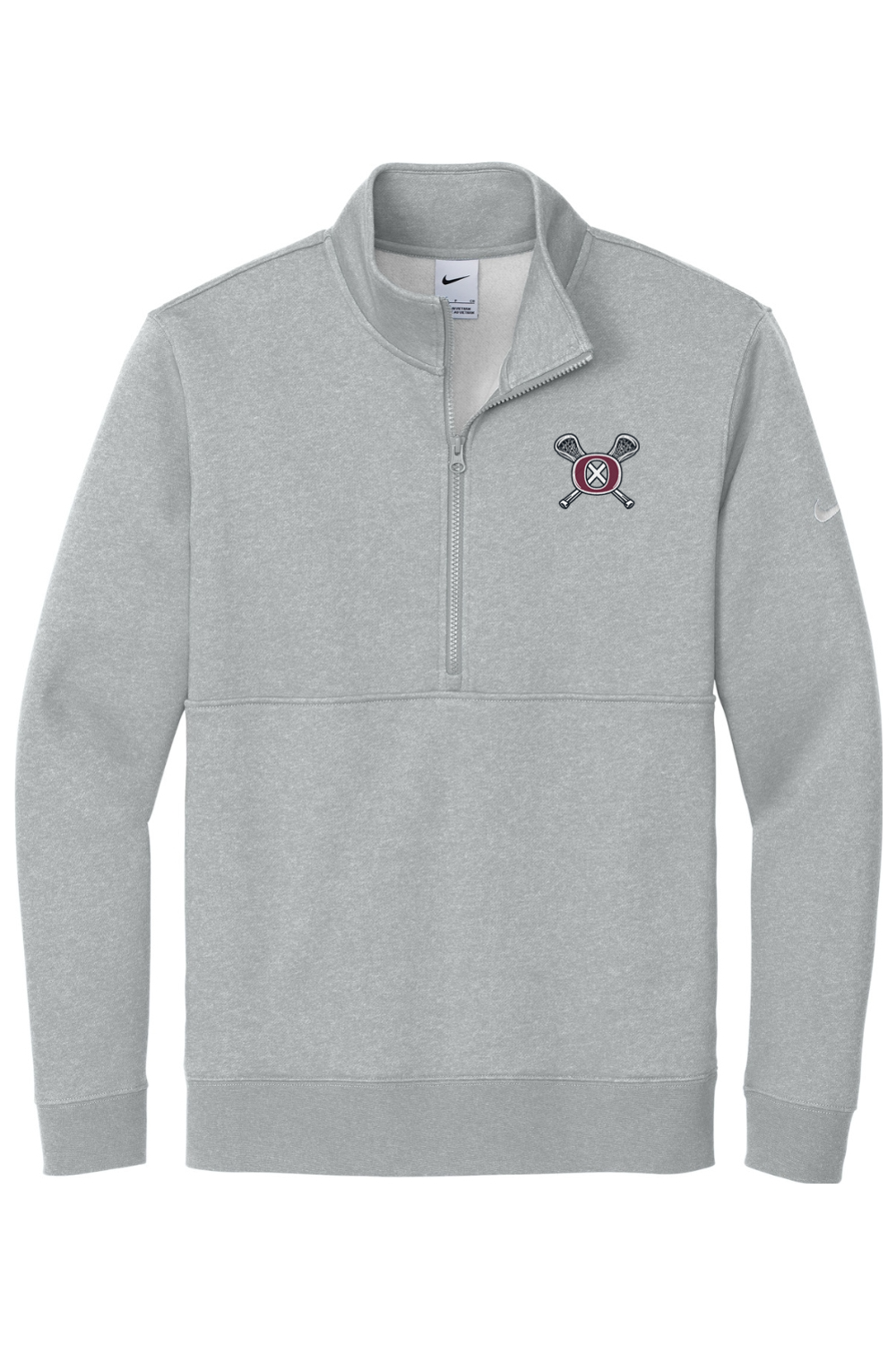 Oxford Youth Lacrosse Nike Club Fleece Sleeve Swoosh 1/2-Zip