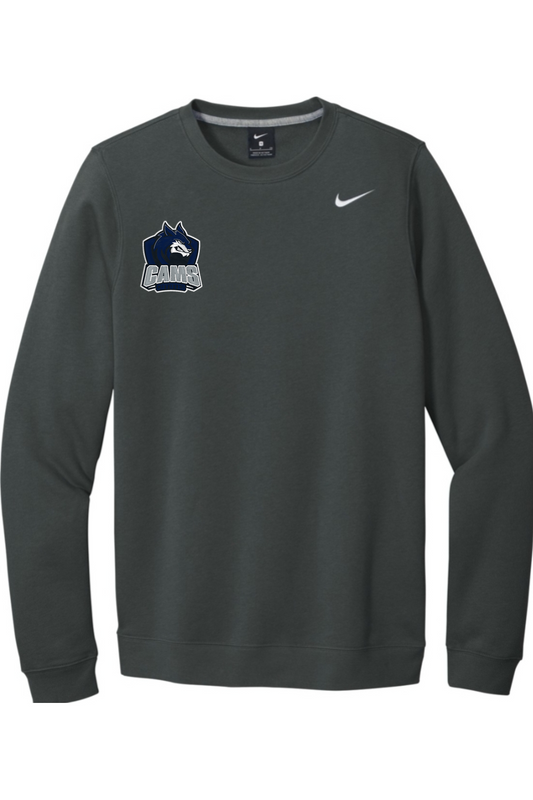 CAMS Coyotes Embroidered Nike Club Fleece Crew
