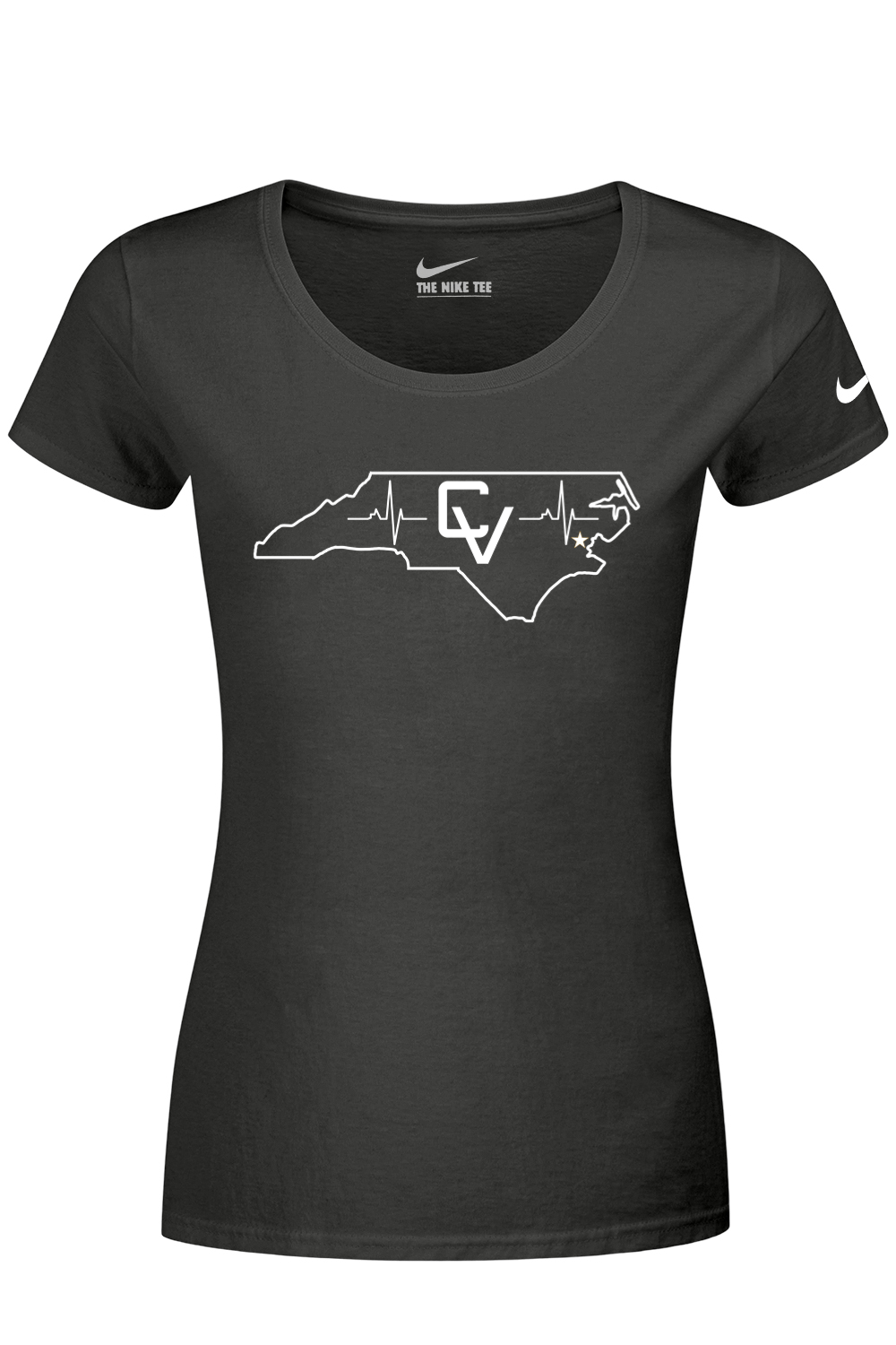 Carolina Vibe Volleyball Nike Ladies Dri-FIT Cotton/Poly Scoop Neck Tee