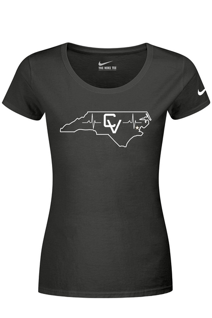 Carolina Vibe Volleyball Nike Ladies Dri-FIT Cotton/Poly Scoop Neck Tee