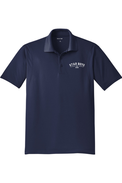 Star Boys Soccer Adult Embroidered Athletic Polo