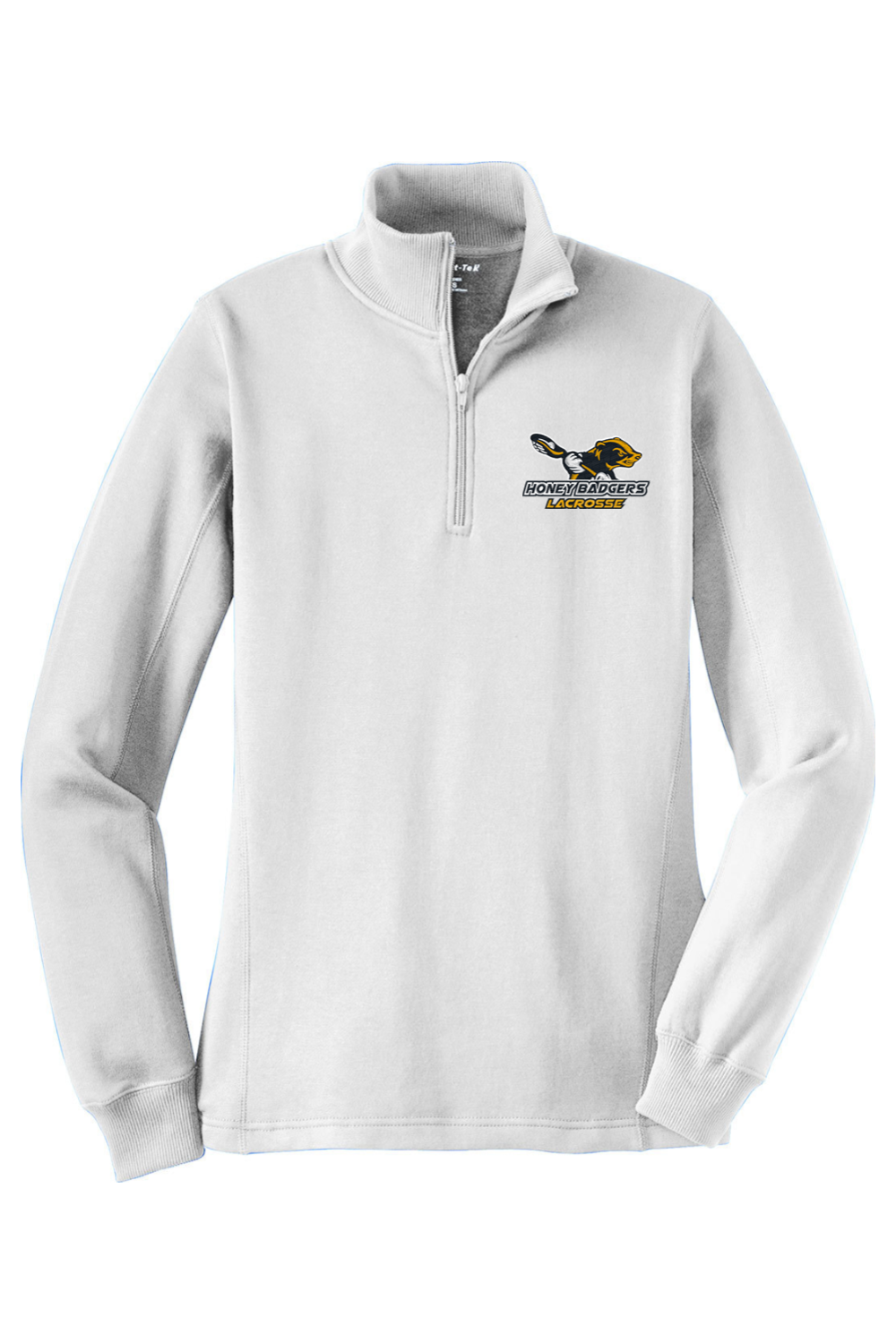 Honey Badgers Lacrosse Adult Women's Embroidered Quarter-Zip Pullover