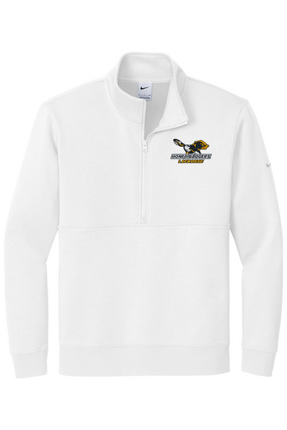 Honey Badgers Lacrosse Embroidered Nike Club Fleece Sleeve Swoosh 1/2-Zip