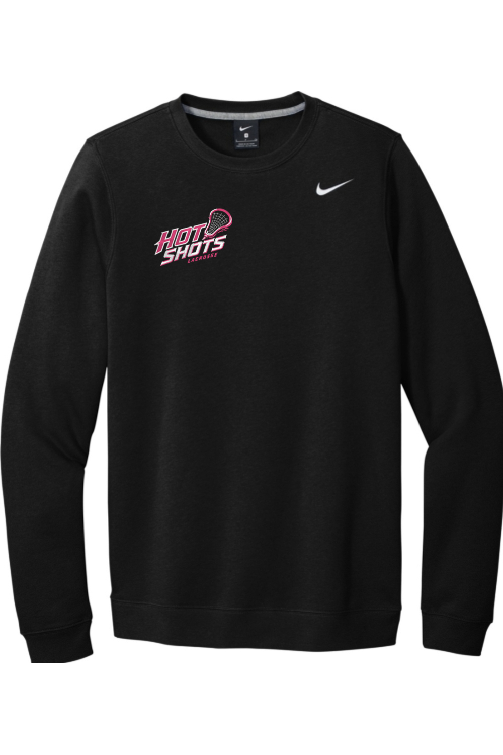 Hot Shots Lacrosse Embroidered Nike Club Fleece Crew