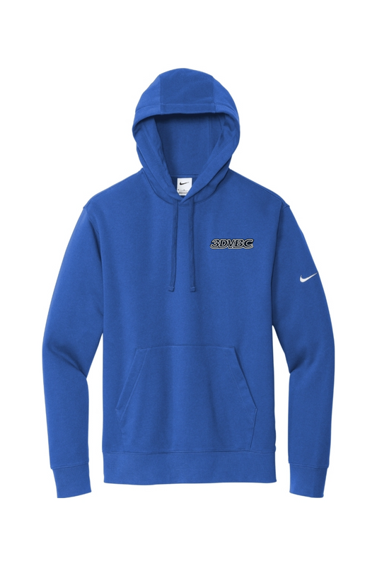 3DVBC Volleyball Embroidered Nike Club Fleece Sleeve Swoosh Pullover Hoodie