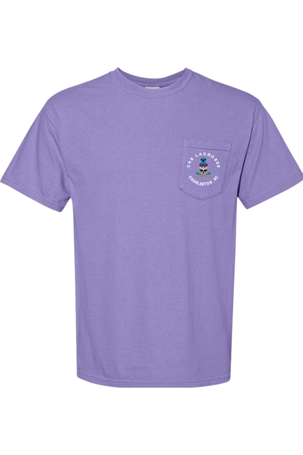 Charleston Lacrosse Comfort Colors Ringspun Short Sleeve Pocket Shirt