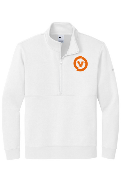 Velocity Lacrosse Embroidered Nike Club Fleece Sleeve Swoosh 1/2-Zip