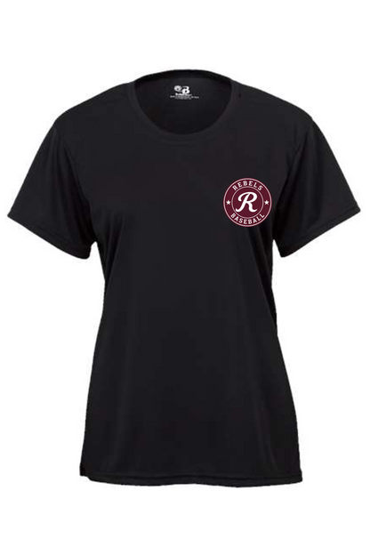 Rebels Travel Baseball Youth Girl's Athletic T-Shirt