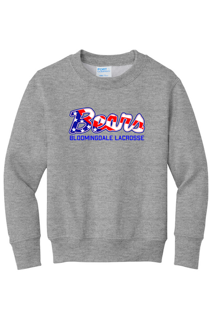 Bloomingdale Athletic Club Port & Company  Youth Core Fleece Crewneck Sweatshirt (PC78Y)