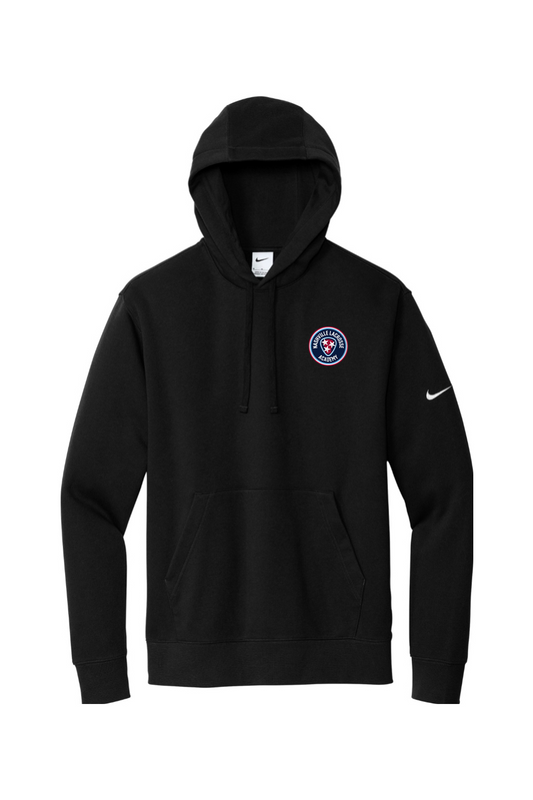 Nashville Lacrosse Embroidered Nike Club Fleece Sleeve Swoosh Pullover Hoodie
