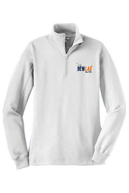 DEWLAX LC Adult Women's Embroidered Quarter-Zip Pullover