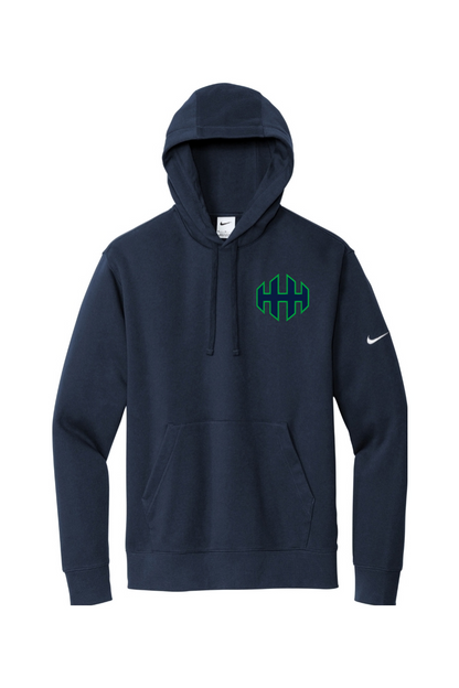 HHH lacrosse Embroidered Nike Club Fleece Sleeve Swoosh Pullover Hoodie