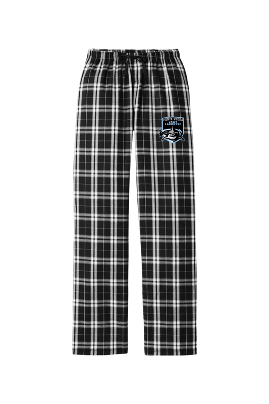 PV Jaws Lacrosse Adult Women's Flannel Plaid Pants