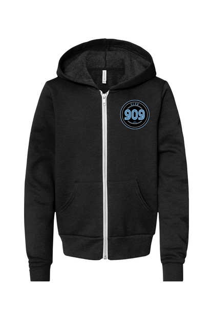 Club 909 Youth BELLA + CANVAS Sponge Fleece Full-Zip Hoodie (BC3739Y)
