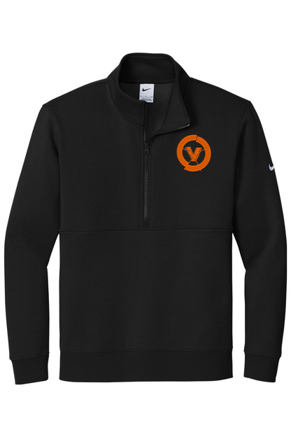 Velocity Lacrosse Embroidered Nike Club Fleece Sleeve Swoosh 1/2-Zip