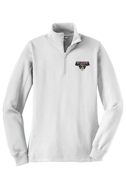 Surge Soccer Adult Women's Embroidered Quarter-Zip Pullover