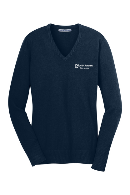 G&A Partners Port Authority Ladies V-Neck Sweater