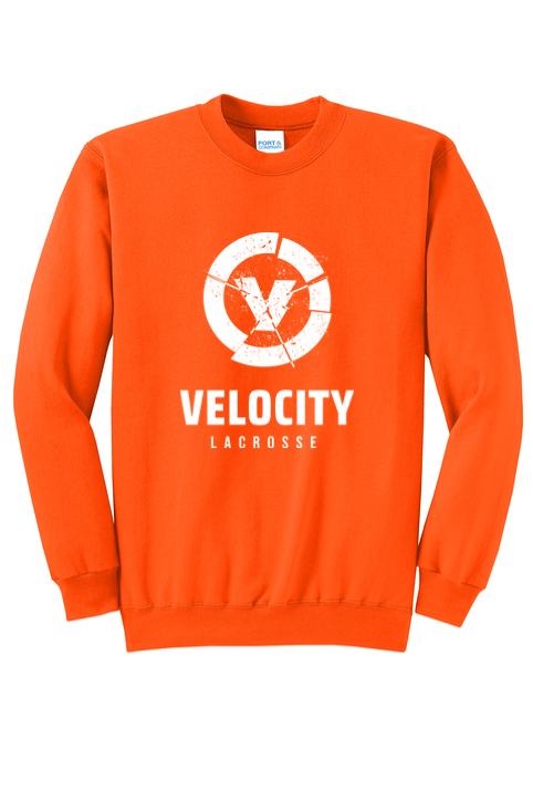 Velocity Lacrosse Port & Company Core Fleece Crewneck Sweatshirt