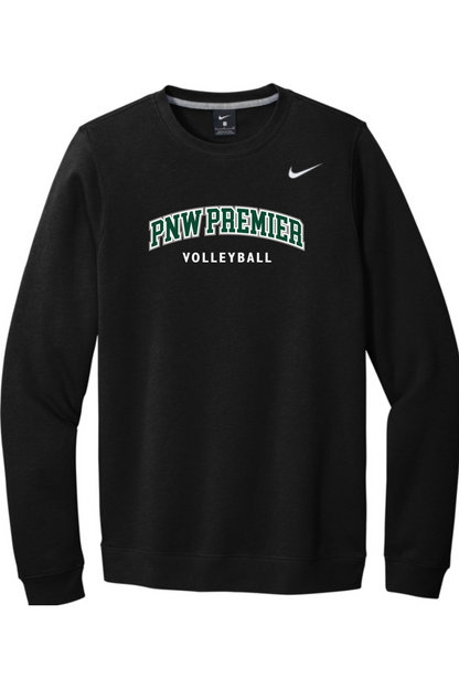 PNW Premier Volleyball Embroidered Nike Club Fleece Crew