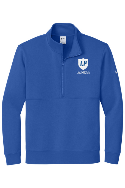 Lake Park Lacrosse Embroidered Nike Club Fleece Sleeve Swoosh 1/2-Zip