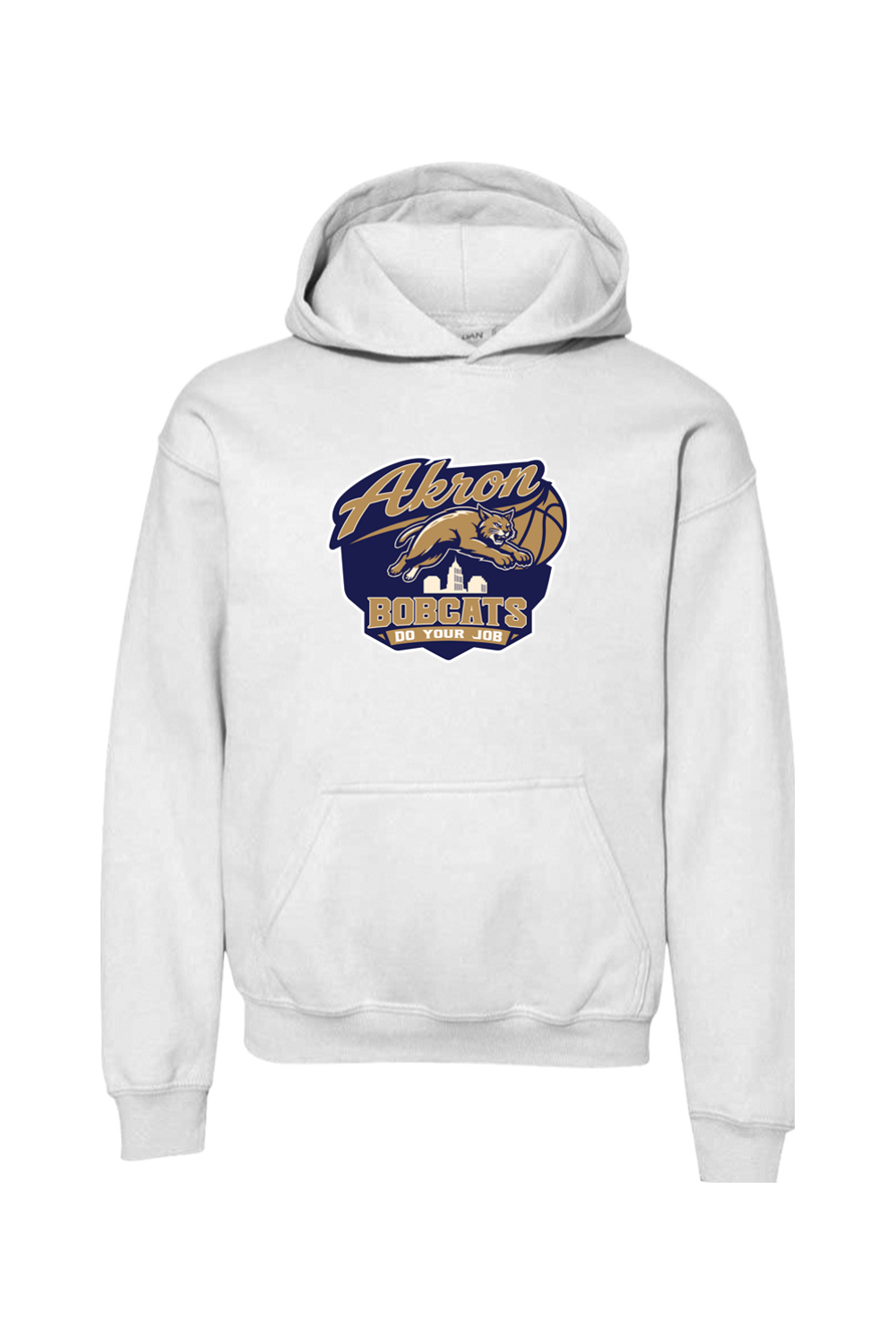 Arkron Bobcats Basketball Youth Hoodie