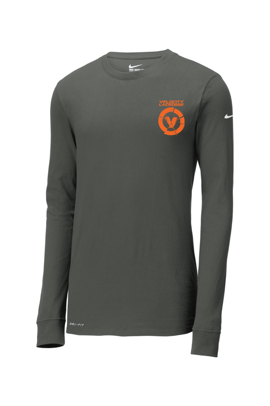 Velocity Lacrosse Nike Dri-FIT Cotton/Poly Long Sleeve Tee
