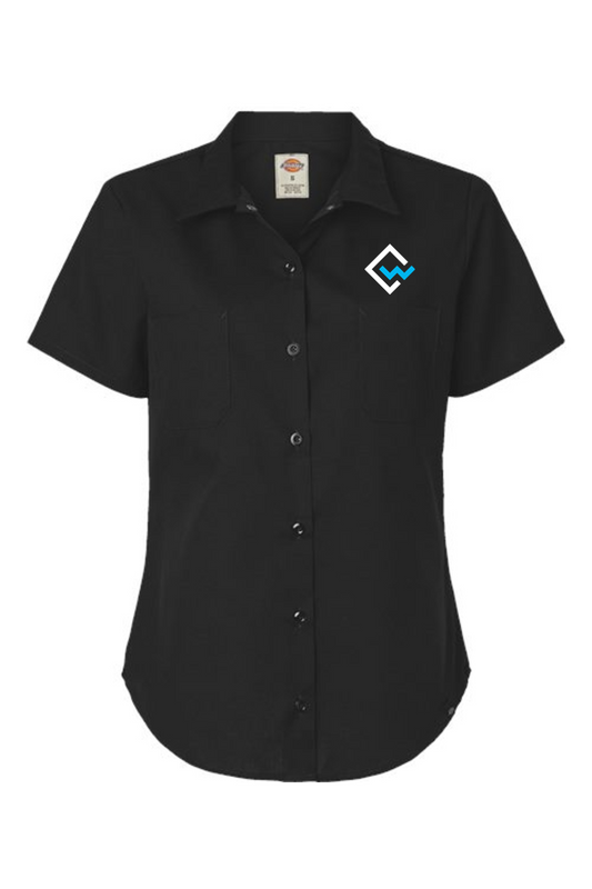 CYNDEO Wealth Partners Women's Dickies Women's Indurtrial Short Sleeve Work Shirt