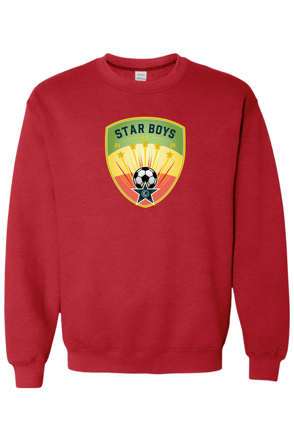 Star Boys Soccer Adult Heavyweight Sweatshirt