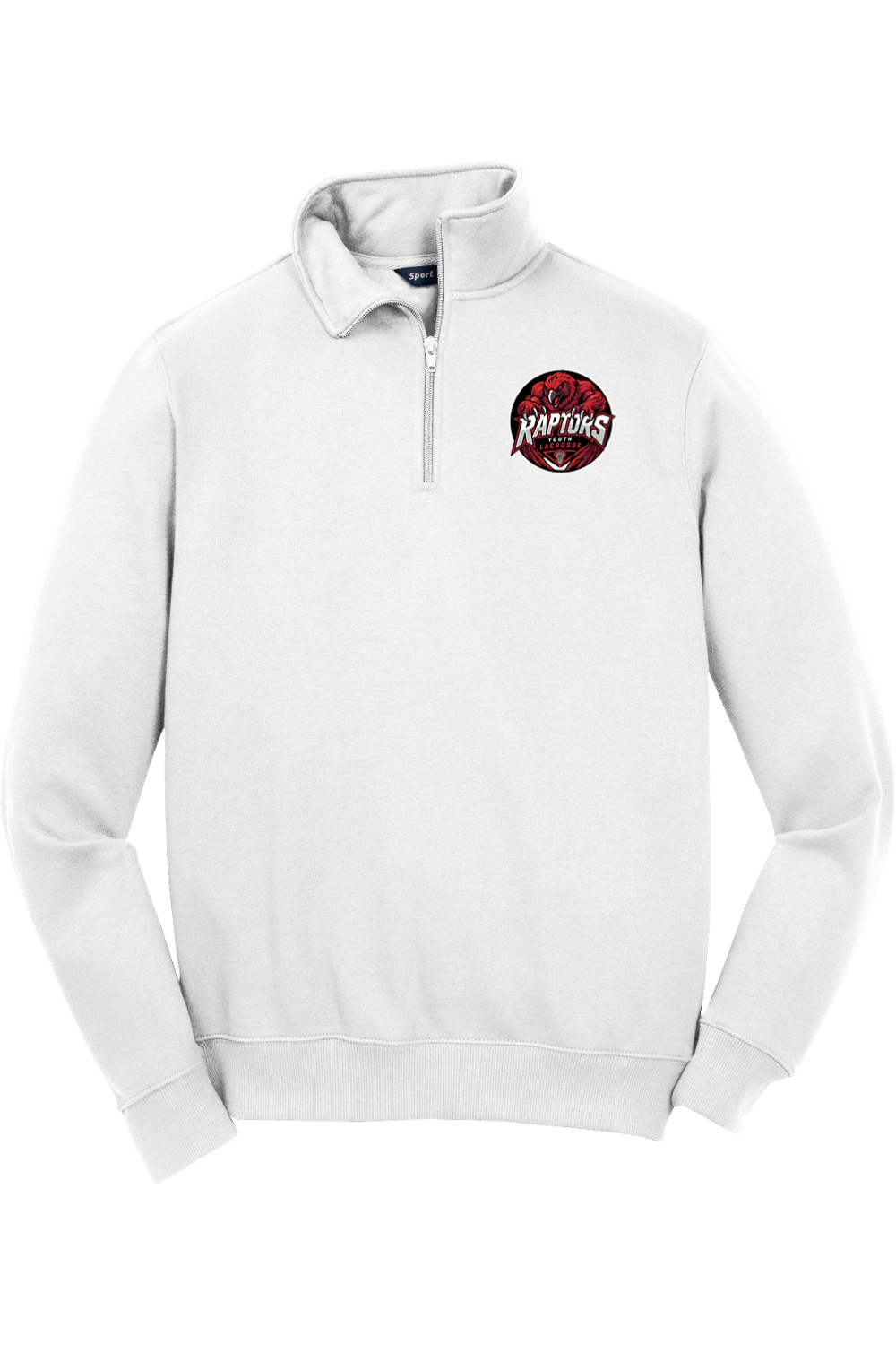 Raptors Lacrosse Adult Embroidered Quarter-Zip Pullover