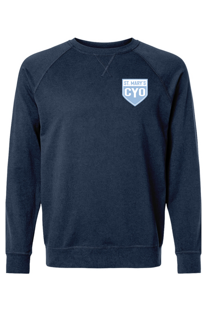 St Marys Basketball Adult Heavyweight Raglan Long Sleeve