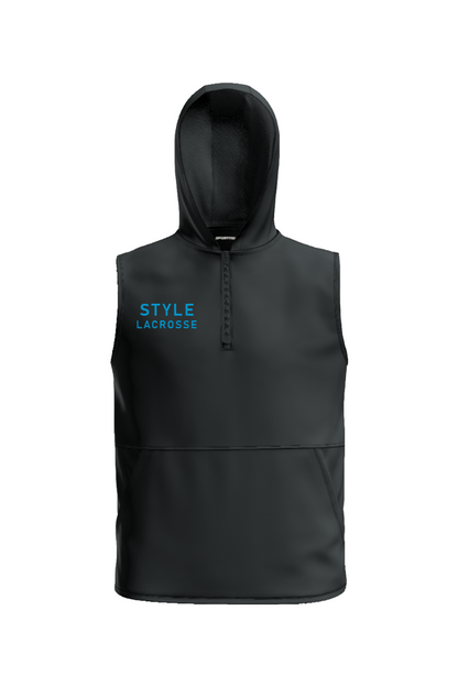 Style Lacrosse Stretch Sleeveless Hooded 1/4-Zip
