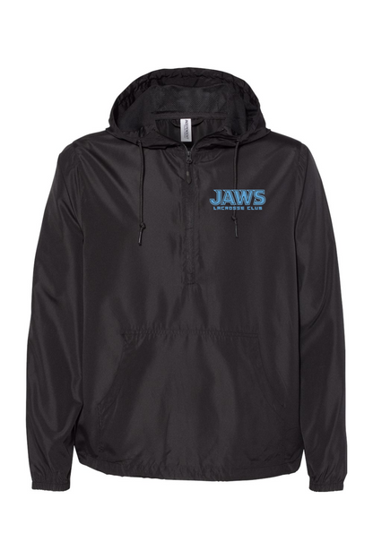 Jaws Lacrosse Club Unisex Lightweight Quarter-Zip Windbreaker Pullover Jacket