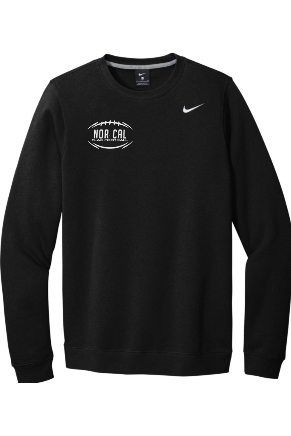 Norcal Flag Football Embroidered Nike Club Fleece Crew