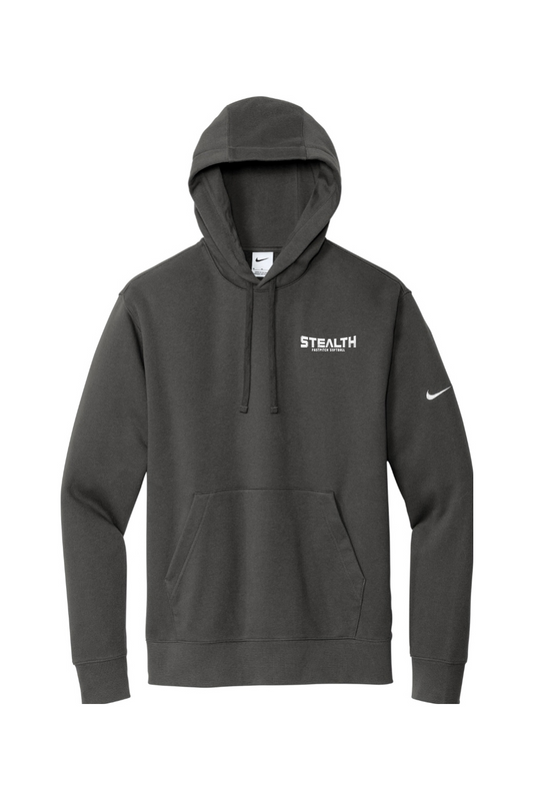 Stealth Fastpitch Embroidered Nike Club Fleece Sleeve Swoosh Pullover Hoodie