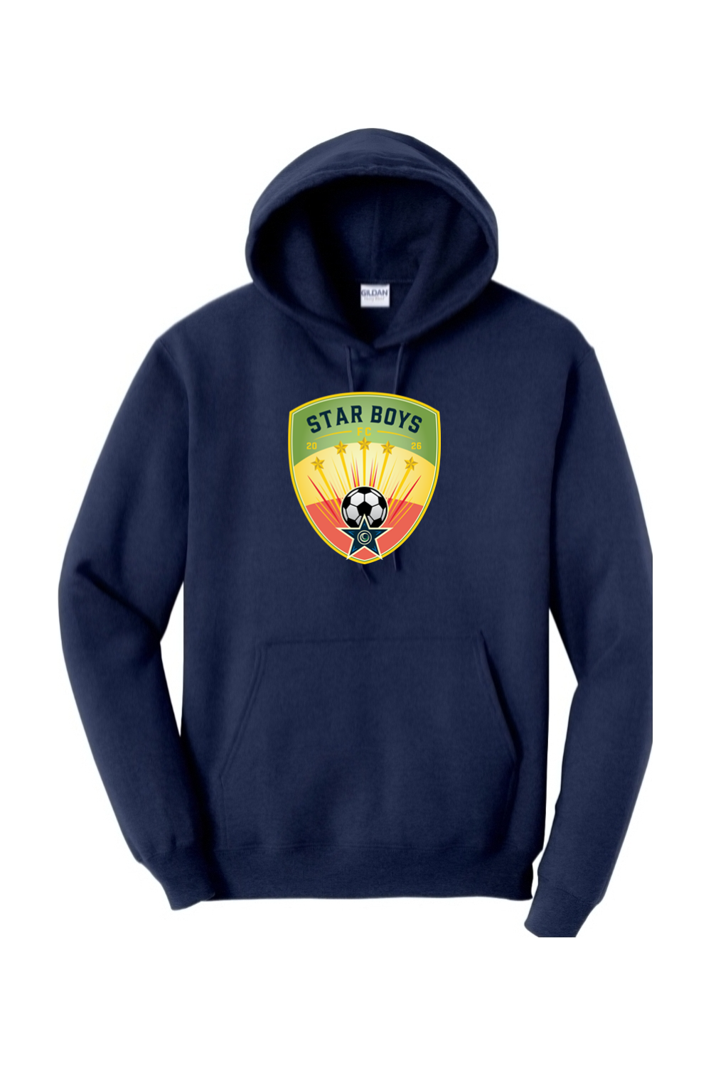Star Boys Soccer Adult Heavyweight Hoodie