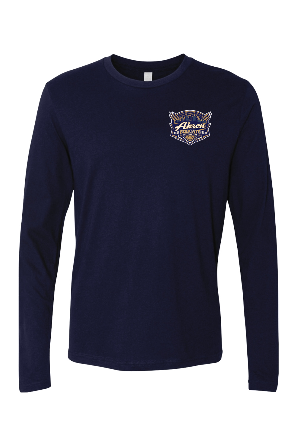 Arkron Bobcats Basketball Adult Long Sleeve T-Shirt