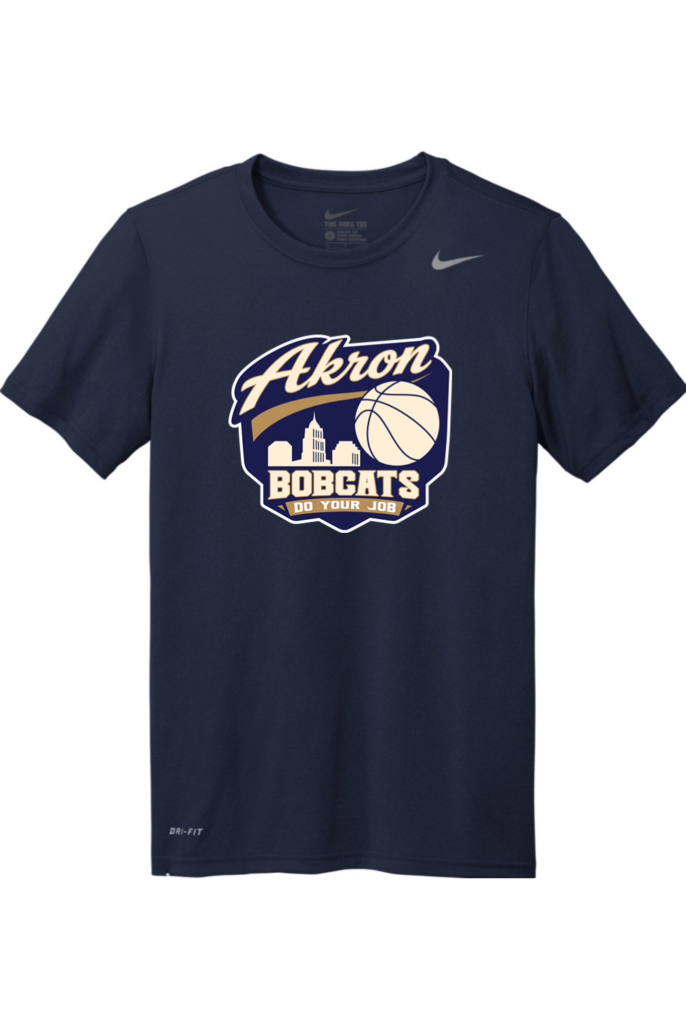 Arkron Bobcats Basketball Nike Team rLegend Tee