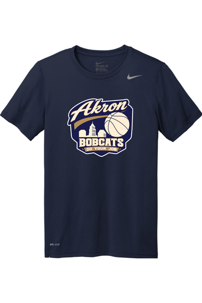 Arkron Bobcats Basketball Nike Team rLegend Tee