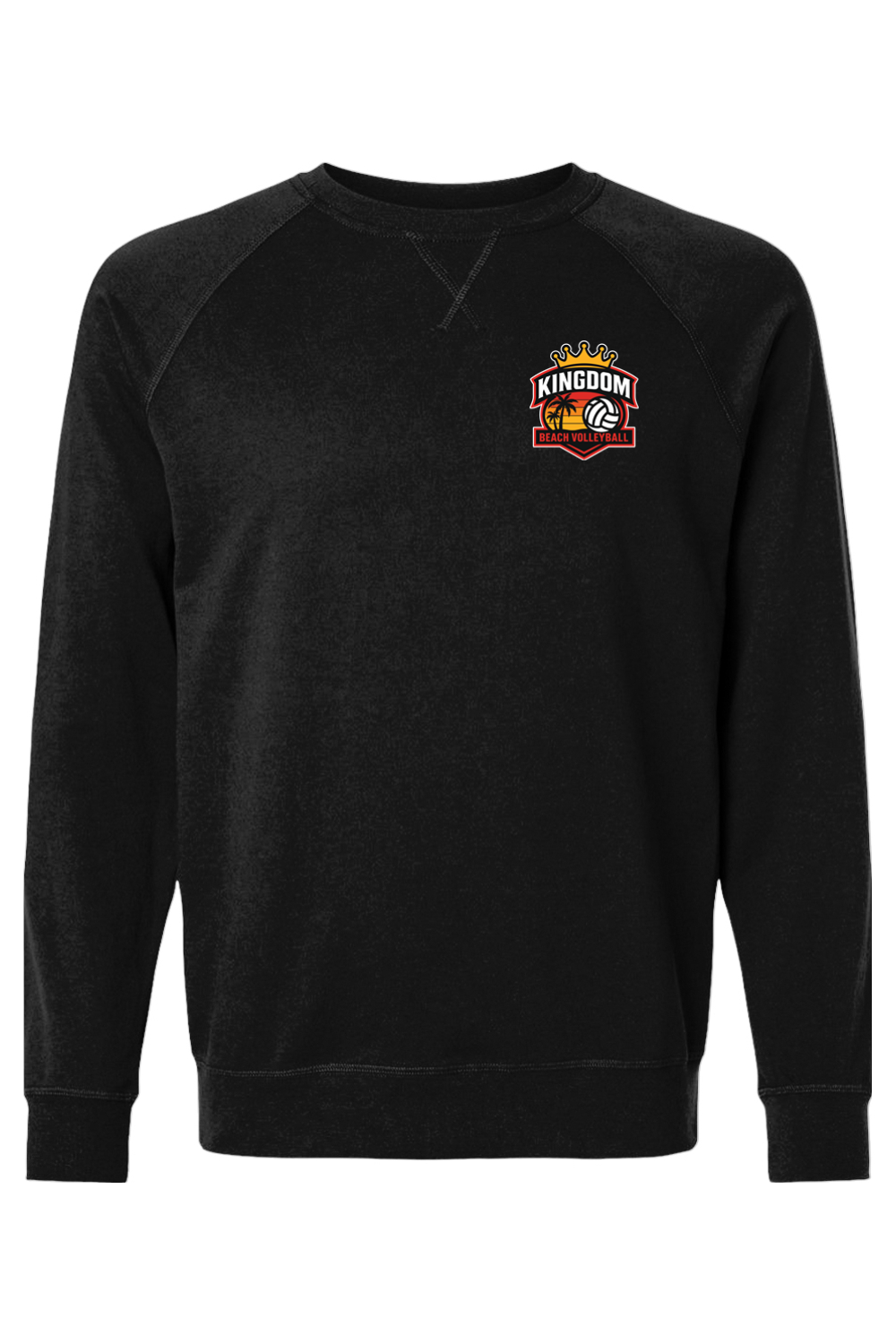 Kingdom Beach Volleyball Adult Heavyweight Raglan Long Sleeve