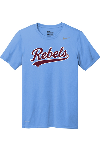 Rebels Travel Baseball Nike Team rLegend Tee
